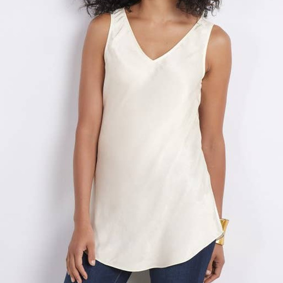 Soft Surrounding Illampu Tank Top, Women's Size M - Ecru White - Picture 1 of 13